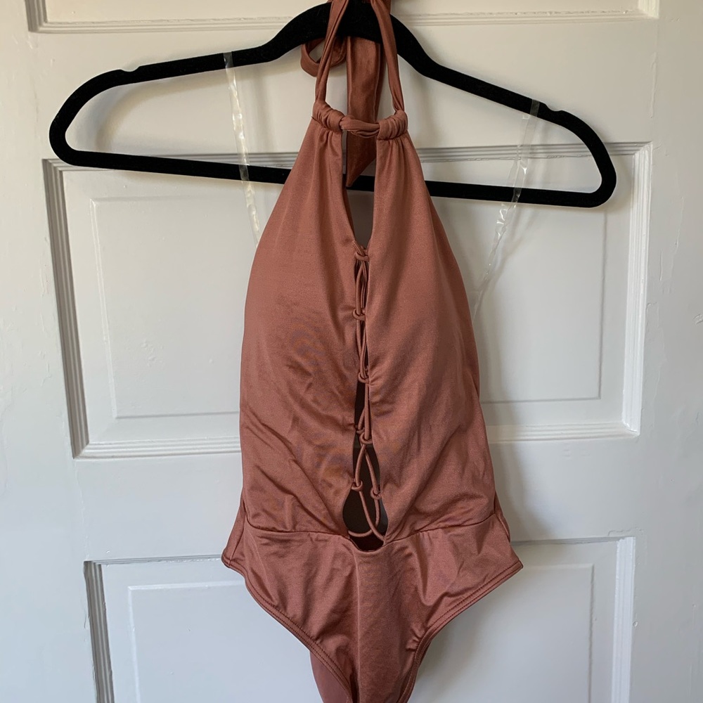 Copper/ Bronze One Piece Swimsuit